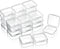 SATINIOR 24 Packs Small Clear Plastic Beads Storage Containers Box with Hinged Lid for Storage of Small Items, Crafts, Jewelry, Hardware (1.7 x 1....